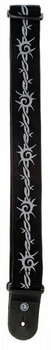 Textile guitar strap D'Addario Planet Waves Dark Side Barbed Wire Strap - 3