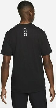 Polo Shirt Nike Poster Tiger Woods Mens T-Shirt Black/White 2XL - 2