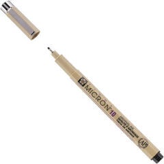 Technické pero Sakura Pigma Micron Fineliner Technické pero Black 0,6 mm 1 ks - 1