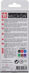 Technické pero Sakura Pigma Micron Fineliner Technické perá 0,45 mm 6 ks - 1