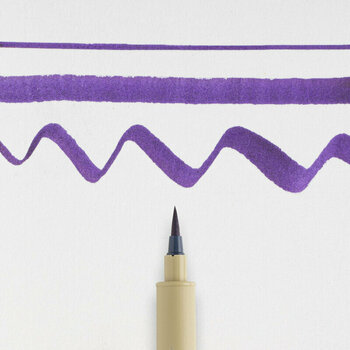 Műszaki toll Sakura Pigma Brush Purple - 4