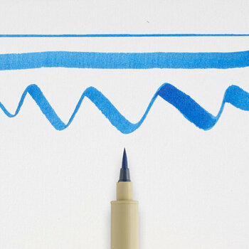 Technical Pen Sakura Pigma Brush Blue - 4