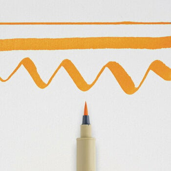 Technical Pen Sakura Pigma Brush Orange - 4