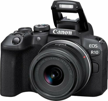 Câmara mirrorless Canon EOS R10 Body + EF-EOS R + RF-S 18-45mm IS STM Black Câmara mirrorless - 3