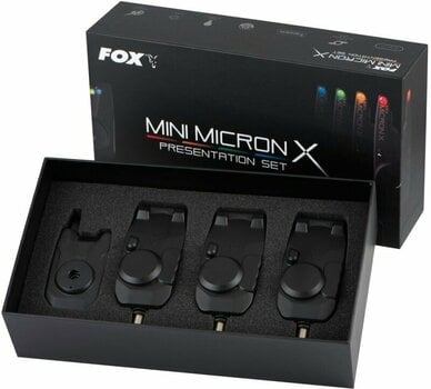 Fishing Bite Alarm Fox Mini Micron X 3+1 Blue-Green-Orange-Red - 12