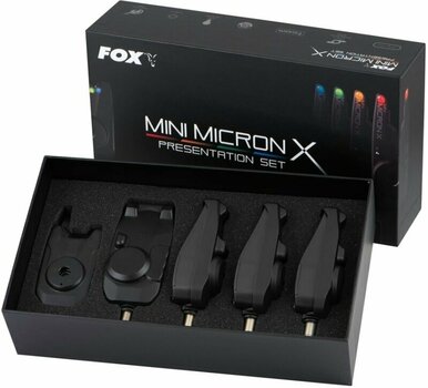 Fishing Bite Alarm Fox Mini Micron X 4+1 Blue-Green-Orange-Red - 12