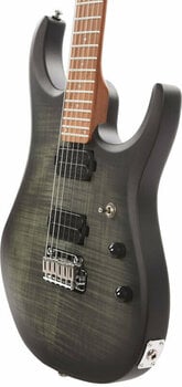 Guitarra elétrica Sterling by MusicMan JP150 Flame Maple Trans Satin Black - 5