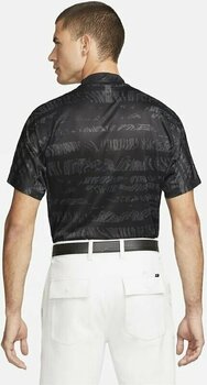 Polo Shirt Nike Dri-Fit Tiger Woods Advantage Mock Mens Polo Shirt Black/University Red/White 2XL - 2