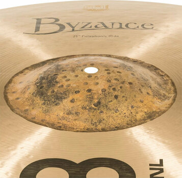 Ride Cymbal Meinl Byzance Traditional Polyphonic Ride Cymbal 21" - 4