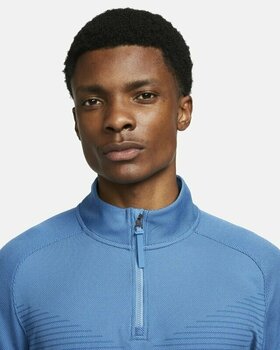 Polo trøje Nike Dri-Fit ADV Vapor Mens Half-Zip Top Dark Marina Blue/Dutch Blue/Black 2XL - 3