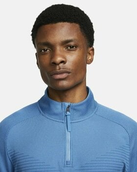 Polo Shirt Nike Dri-Fit ADV Vapor Mens Half-Zip Top Dark Marina Blue/Dutch Blue/Black M - 3