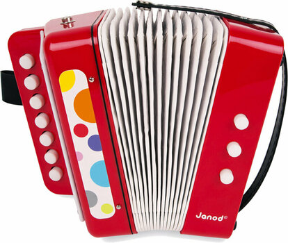 Button accordion
 Janod Confetti Accordion Red Button accordion
 - 3