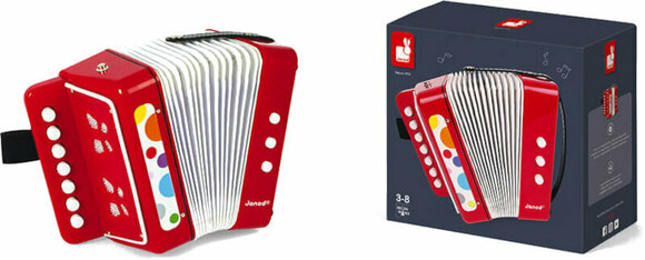 Button accordion
 Janod Confetti Accordion Red Button accordion
 - 4