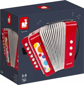 Button accordion
 Janod Confetti Accordion Red Button accordion
 - 5