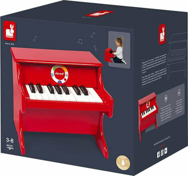 Детски синтезатор Janod Confetti Red Piano Червен - 2