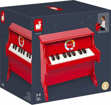 Детски синтезатор Janod Confetti Red Piano Червен - 3