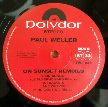 Disco de vinil Paul Weller - On Sunset Remixes (12" Vinyl) - 3