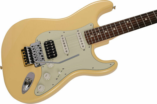 Elektrická kytara Fender MIJ Stratocaster FR HSS RW Vintage White Elektrická kytara - 4