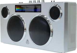 Prenosni zvočnik GPO Retro Manhattan - Boombox Stereo Prenosni zvočnik Silver - 2