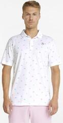 Polo košile Puma AP Dancing Umbrellas Mens Bright White/lgiers Blue XS Polo košile - 2