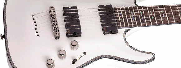 Guitare électrique Schecter Hellraiser C-7 Gloss White - 2