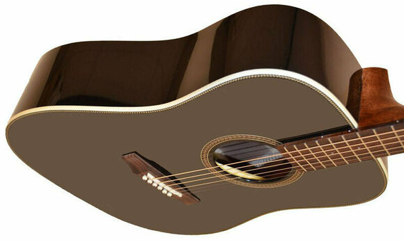 Akoestische gitaar Dowina D555BKW Black Gloss - 4