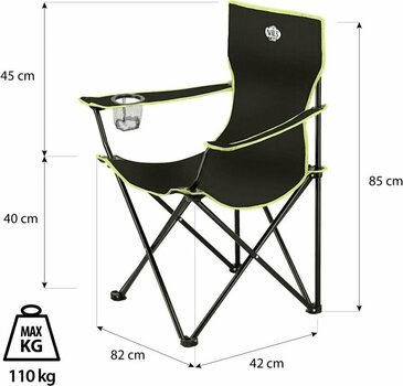 Tisch, Stuhl Nils Camp NC3044 Lime/Black Tisch, Stuhl - 16