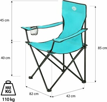 Tisch, Stuhl Nils Camp NC3044 Turquoise Tisch, Stuhl - 16