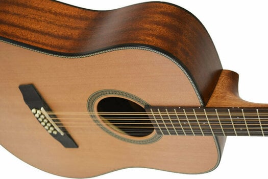 12-snarige akoestische gitaar Dowina D555-12 Natural - 3