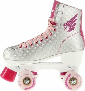 Double Row Roller Skates Nils Extreme NQ14198 Pink 35 Double Row Roller Skates - 4