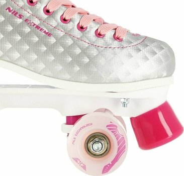 Double Row Roller Skates Nils Extreme NQ14198 Pink 35 Double Row Roller Skates - 6
