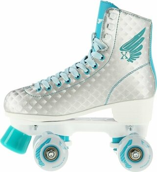 Schaatsen met dubbele rij Nils Extreme NQ14198 Turquoise 35 Schaatsen met dubbele rij - 4