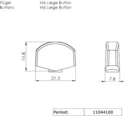 Kitarride häälestusseadmed Schaller M6 Large Perloid Button - 1