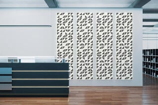 Difusor Vicoustic VicPattern Ultra Triangles White Matte Difusor - 1