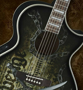 Jumbo Elektro-Akustikgitarren Cort NDX-CQ-BK - 2