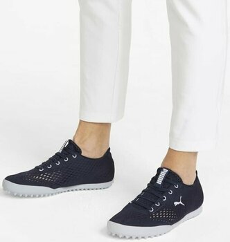 Chaussures de golf pour femmes Puma Monolite Fusion Slip-On Navy Blazer/Puma White 37,5 (Déjà utilisé) - 10