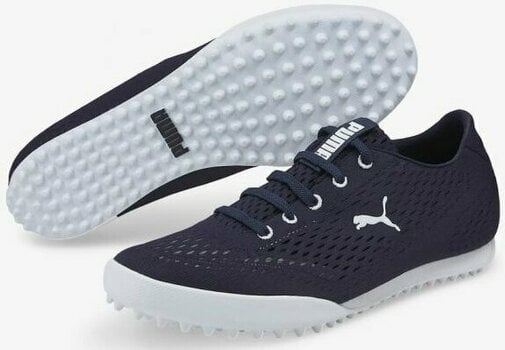 Chaussures de golf pour femmes Puma Monolite Fusion Slip-On Navy Blazer/Puma White 38 - 3