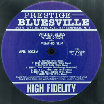 Vinyl Record Willie Dixon & Memphis Slim - Willie's Blues (LP) - 2
