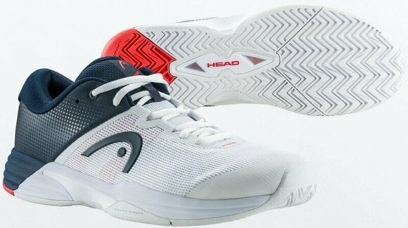 Мъжки обувки за тенис Head Revolt Evo 2.0 White/Dark Blue 42 Мъжки обувки за тенис - 5