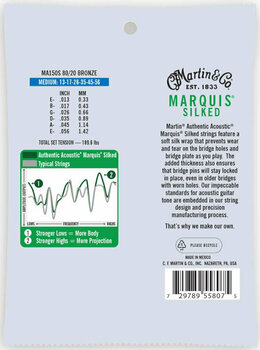 Cordes de guitares acoustiques Martin MA150S Authentic Marquis - 2