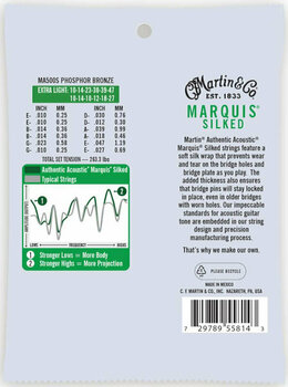 Struny do gitary akustycznej Martin MA500S Authentic Marquis - 2