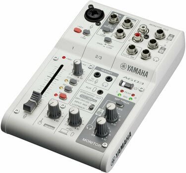 Analogni mix pult Yamaha AG03 MK2 WH - 2