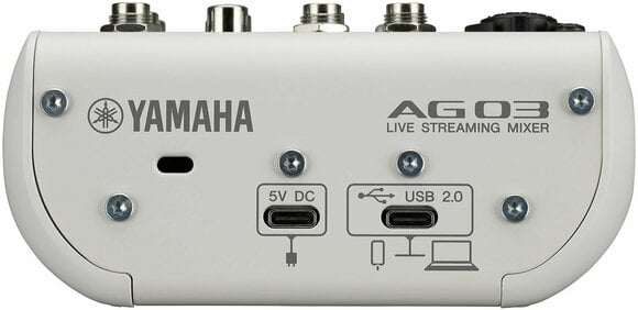 Analogni mix pult Yamaha AG03 MK2 WH - 3