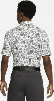 Chemise polo Nike Dri-Fit Player Floral Mens Polo Shirt White/Brushed Silver 2XL - 2