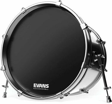 Resonant Drum Head Evans BD22RBG Resonant Black 22" Black Resonant Drum Head - 2