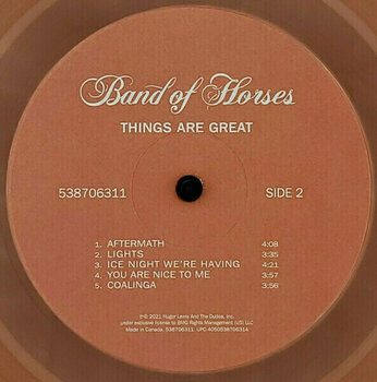 Vinyl Record Band Of Horses - Things Are Great (Indie) (LP) - 4