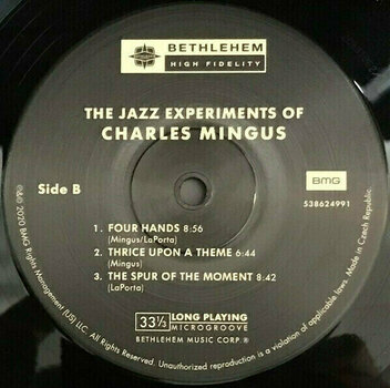 LP Charles Mingus - The Jazz Experiments Of Charles Mingus (LP) - 3