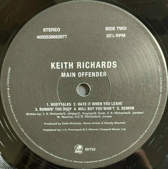 Vinyl Record Keith Richards - Main Offender (LP) - 3