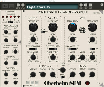 Logiciel de studio Instruments virtuels GForce Oberheim SEM (Produit numérique) - 3