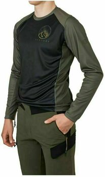 Kolesarski dres, majica Agu MTB Jersey LS Venture Jersey Army Green S - 3
